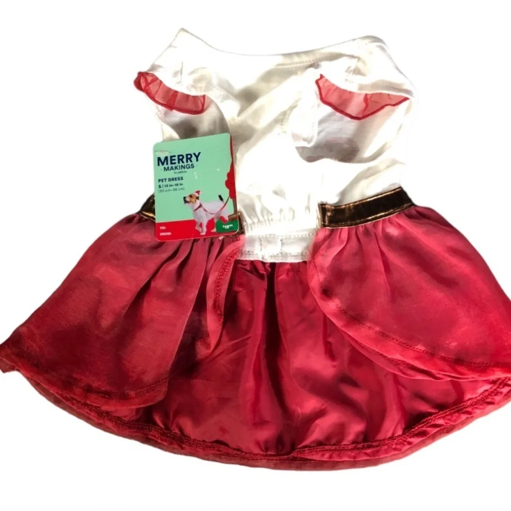 NWT Santa Baby Dog Christmas Dress S
